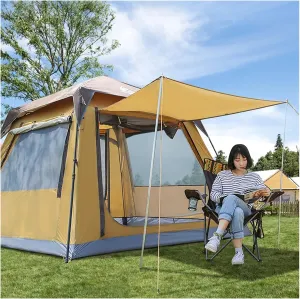 NIEH Family Tent, 6/10 Person Tent for Camping Waterproof, Easy Setup with Large Mesh for Ventilation, Portable Folding Outdoor Tents, UV Protection Sun Shelter, Festival Essential