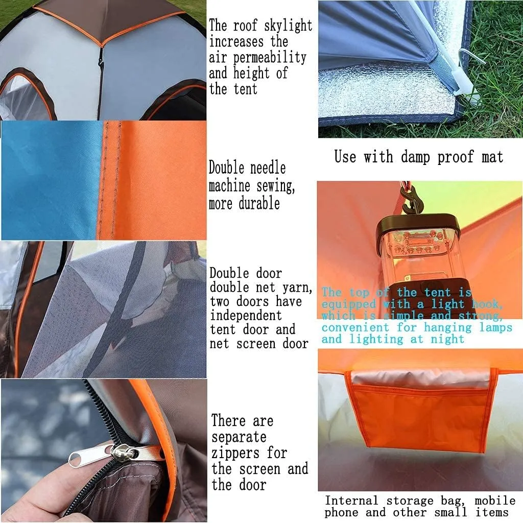NIEH Tents Dome Frame Pop-Up Double Automatic Speed Opening Beach Outdoor Camping Camping Indoor and Outdoor