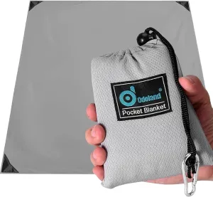 Odoland Beach Blanket Picnic Blanket, SandProof Waterproof Outdoor Pocket Blanket with Portable Bag, Foldable Lightweight Sand Free Quick Drying Beach Mat for Hiking Camping Picnics Travel Concert