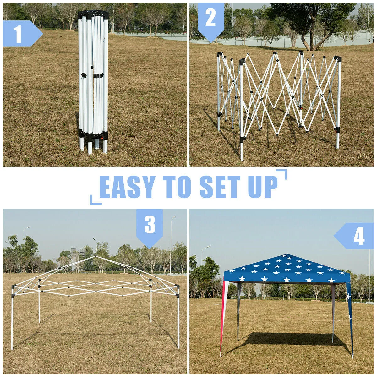 Outdoor 10'x 10' Pop-up Canopy Tent Gazebo Canopy