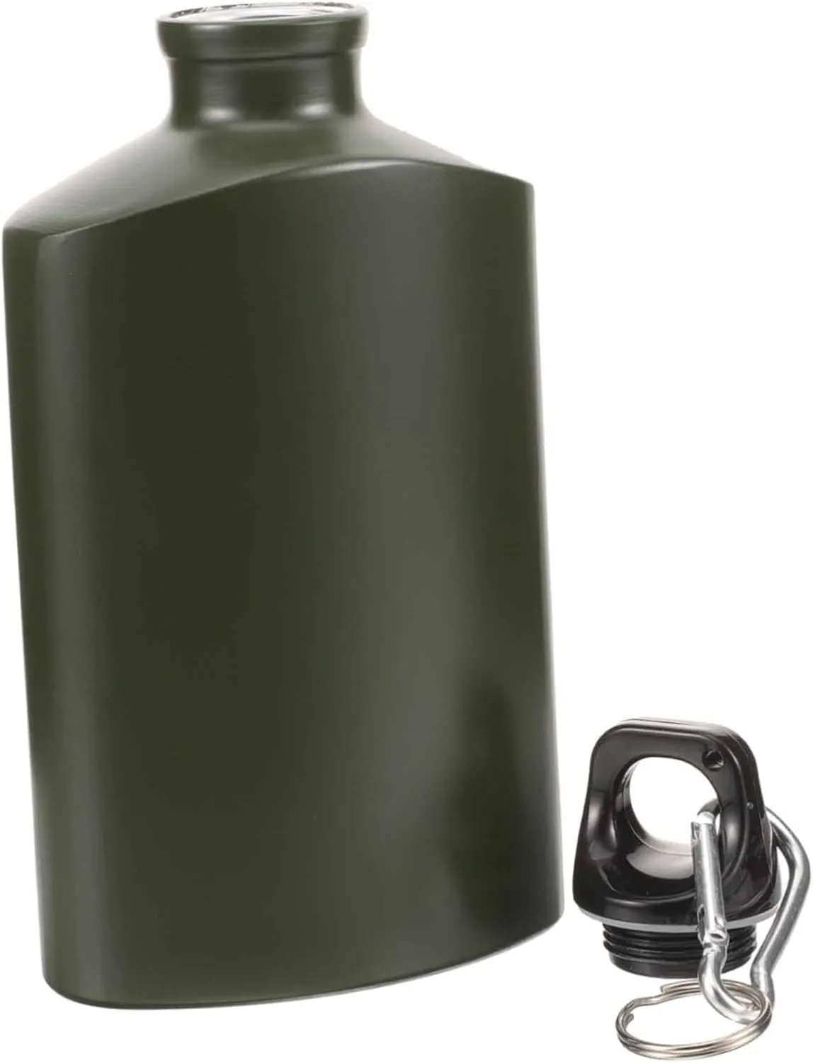 Outdoor Camping Canteen Bottle Leak Water Bottle for Travel Hiking and Recreation Compact Design Hook Random Deep Light