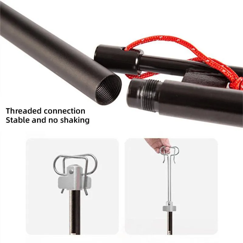 Outdoor Camping Light Stand Portable Camp Lighting Pole Adjustable Stand for Use