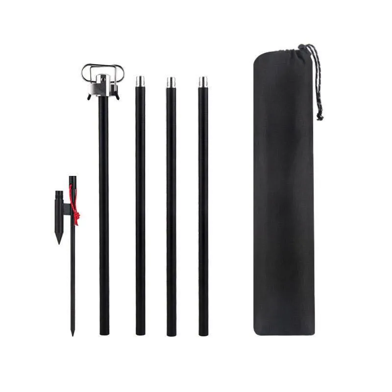 Outdoor Camping Light Stand Portable Camp Lighting Pole Adjustable Stand for Use