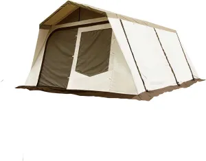 Outdoor Camping Tent, Multi-Person Thickened Rainproof Camping Equipment Folding, Camping Tent, Suitable for Parties, Picnics (White)