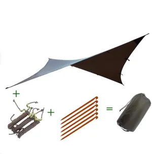 Outdoor Camping Ultra Light poleless Sunshade Rainproof Sunscreen Multi-Purpose Camping Tent