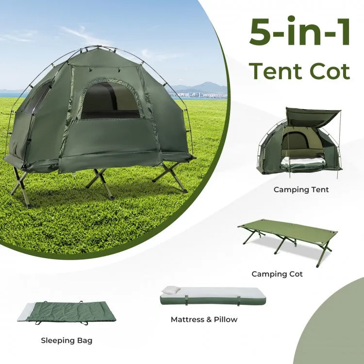 Outdoor Portable Camping Folding Tent with Inflatable Mattress