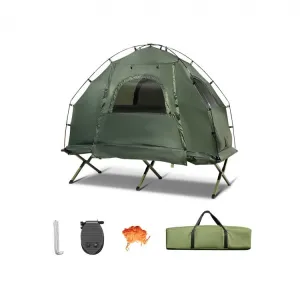 Outdoor Portable Camping Folding Tent with Inflatable Mattress