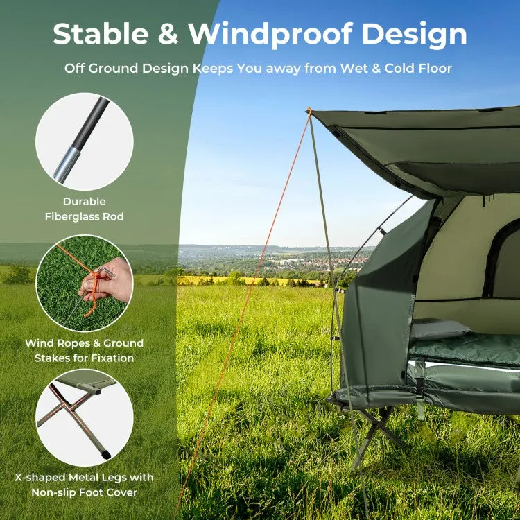 Outdoor Portable Camping Folding Tent with Inflatable Mattress