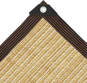 Outdoor Shade Net Sun Shade Sail Garden Privacy Fence Screening Mesh Tarp Greenhouse Sun Shade Net Sail UV Block Canopy for Balcony Courtyard Plants Sunscreen,5/6/8m,1-20m(5x6m)