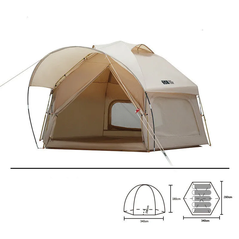 Outdoor Tent Folding Thickened Automatic Rainproof Global express Camping Bluetooth-enabled Portable