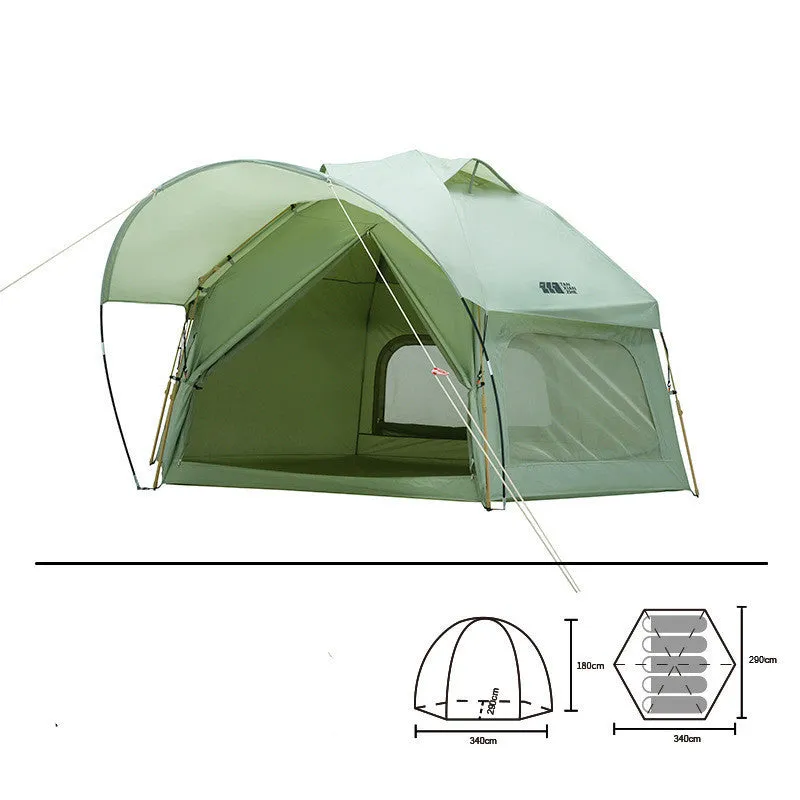 Outdoor Tent Folding Thickened Automatic Rainproof Global express Camping Bluetooth-enabled Portable