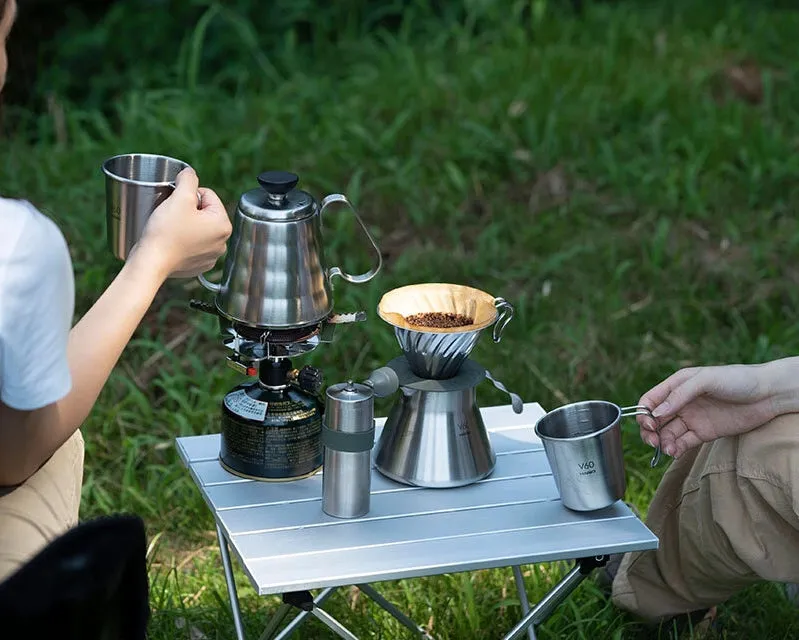 Outdoor V60 "Buono" Metal Drip Kettle - Silver 500ml