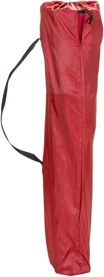 Outvita Folding Camping Chair, Portable Durable Armrest Chair with Cup Holder & Carry Bag for Outdoor Picnic Fishing, Weight Capacity 230 LBS (Red)
