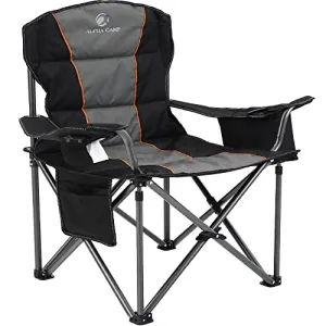 Oversized Camping Folding Chair,Heavy Duty Support 450 LBS Steel Frame Collapsible