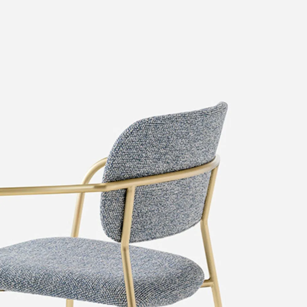 Pedrali Jazz 3704 padded chair with armrests