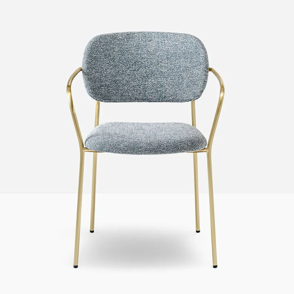 Pedrali Jazz 3704 padded chair with armrests