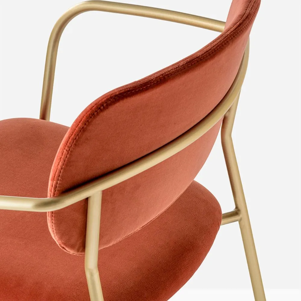 Pedrali Jazz 3704 padded chair with armrests