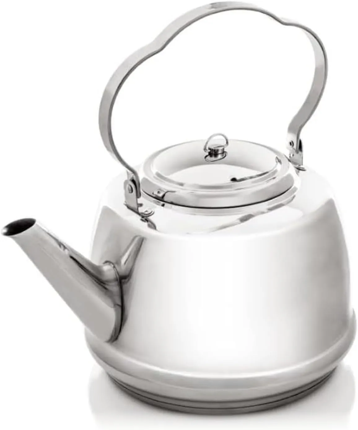 Petromax Stainless Steel Teakettle for Indoor/Outdoor Use Over an Open Campfire or in Your Kitchen