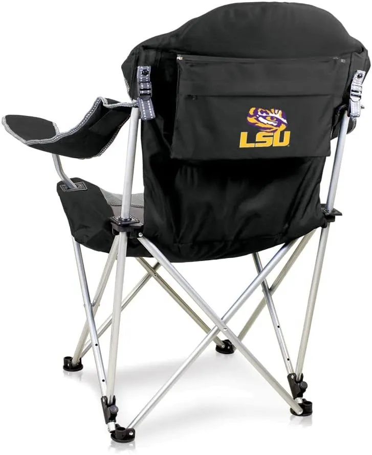 PICNIC TIME NCAA Razorbacks Reclining Camp Chair - Beach Chair for Adults - Sports Chair with Carry Bag