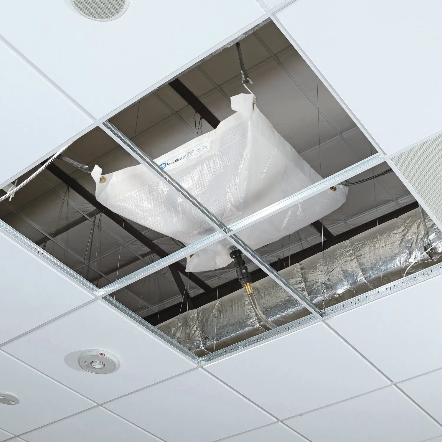 PIG Roof Leak Diverter Tarp - 2.5' x 2.5' - Translucent - TLS552-TR