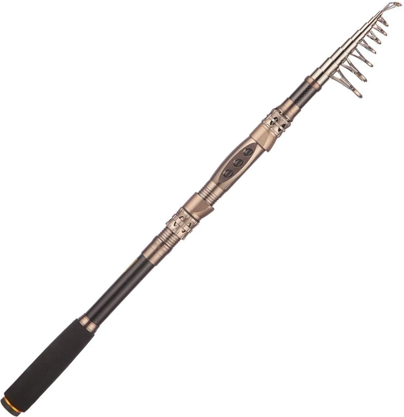 PLUSINNO Carbon Fiber Telescopic Fishing Rod and Reel Combo - Sea Saltwater Freshwater Kit (ONLY Rod, Not Including Reel, 1.8M 5.91FT)
