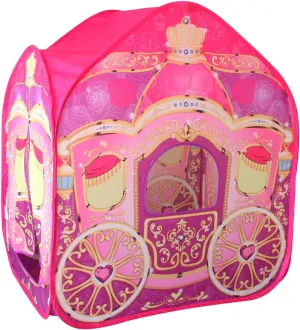 POCO DIVO Princess Carriage Cinderella Wagon Pop-up Play Tent Girls Pretend Playhouse