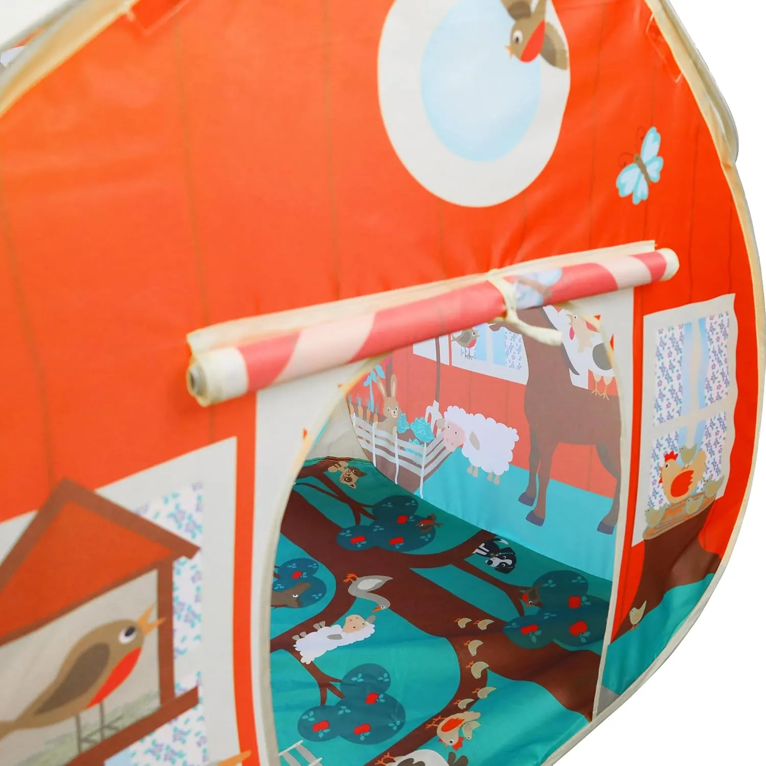 Pop It Up|Farm Play - Pop-Up Playtent - Indoor Playhouse, Front & Back Doors, Spacious Interior, Pretend Play, Toddlers & Kids Ages 3  Fun2Give