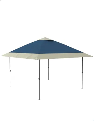 Pop Up Gazebo 13x13, Outdoor Canopy Shelter with 4 Stanbags, 8 Stakes Instant Gazebo Tent for Lawn, Garden, Backyard Deck - Navy Blue（Without Netting）