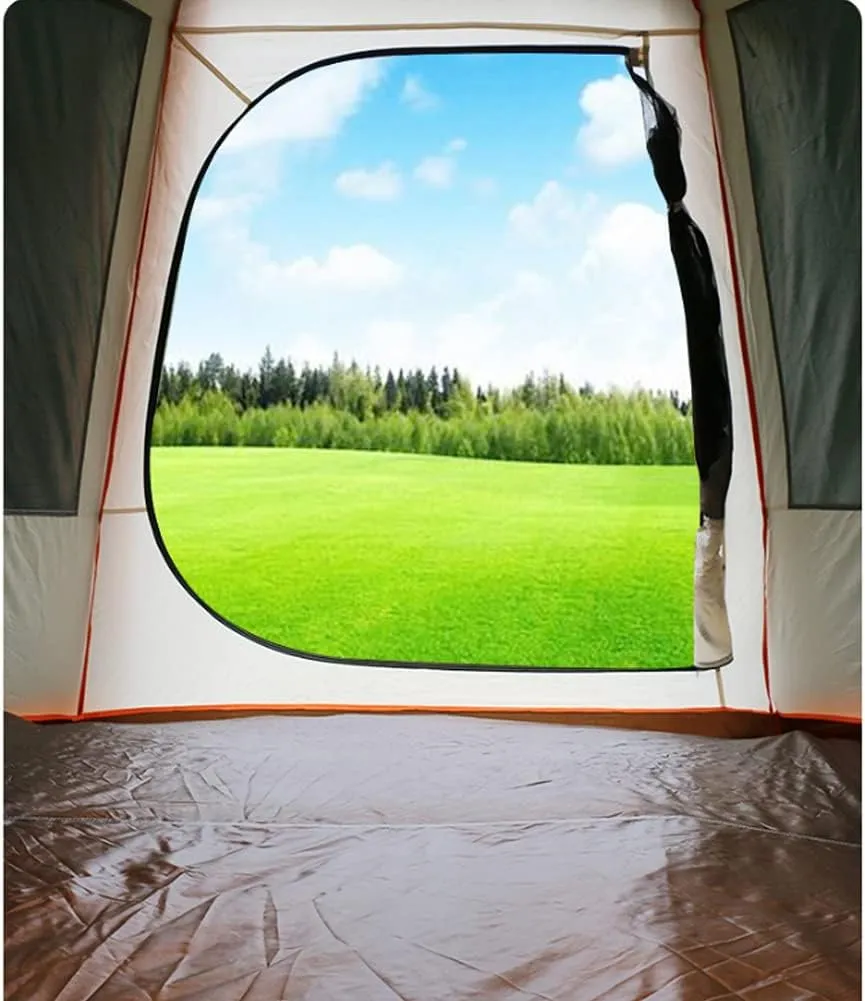 Pop Up Tent 3-8 Person Beach Tent Sun Shelter Outdoor Camping Family Tent Instant Tent Easy Set Up for Camping Backpacking Hiking Mountaineering (Green 5)