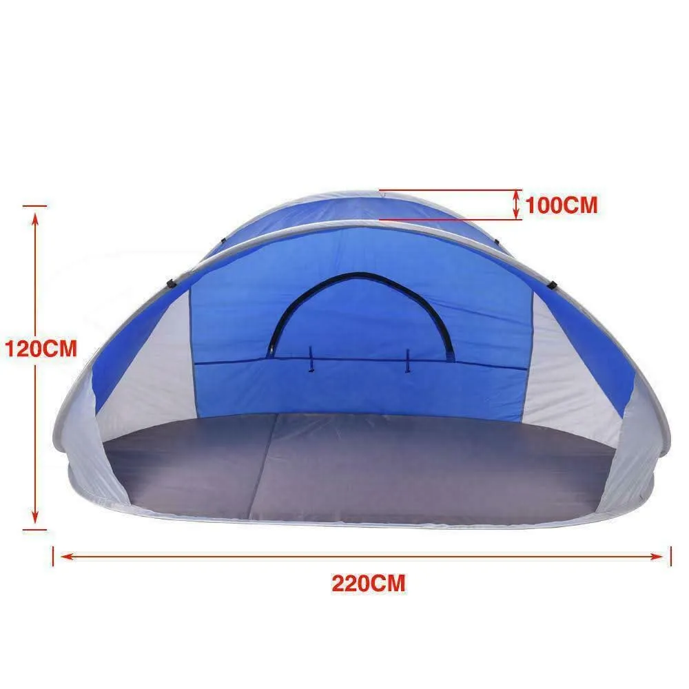 Pop Up Tent Camping Beach Tents 4 Person Portable Hiking Shade Shelter