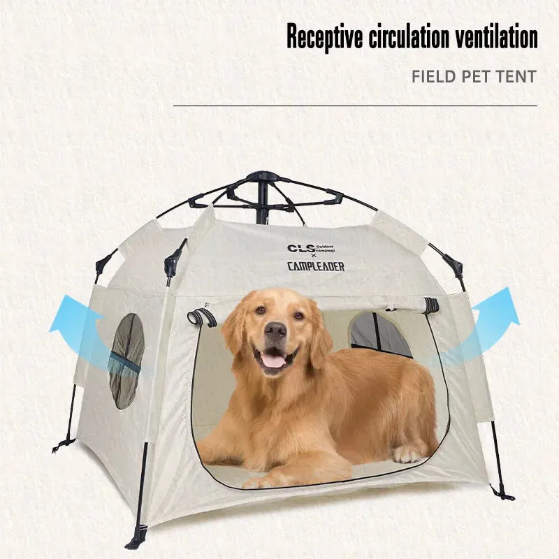 Portable Automatic Rainproof Pet Tent for Dogs - Ultralight Folding Outdoor Camping Pet Tent