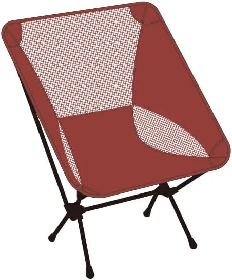 Portable Camping Chair - Lightweight & Foldable, Breathable Fabric, Comfortable & Easy to Carry Backpacking Chair (Antique Red)
