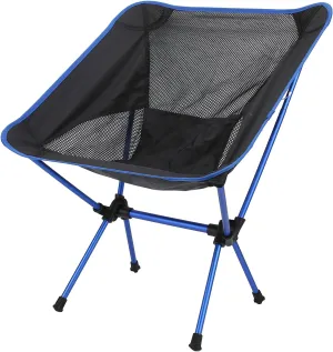 Portable Camping Chair, Outdoor Chair Folding Camping Chairs, Lightweight Aluminum Fishing Chair for Camping BBQ Picnic