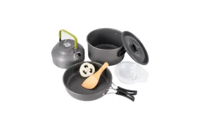 Portable Camping Cookware Set With Kettle