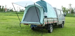 Portable Double - Cab Truck Camping Tent, Instant Pop - Up with Awning, Waterproof for Outdoor Pickup Use