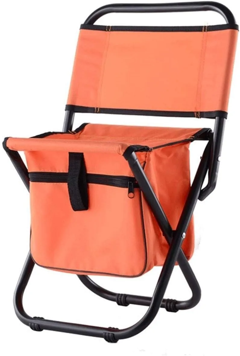 Portable Folding Fishing Chair, Ultralight Camping Stool with Carrying Bag, High-Strength Steel Frame, Breathable Mesh, 3 Colors, for Outdoor, Picnic, and Beach