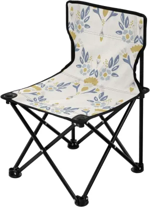 Portable French Beige Texture Camping Chairs for Adults Ultralight Backpack Chair Includes Carry Bag Fishing Chair for Outside Indoor