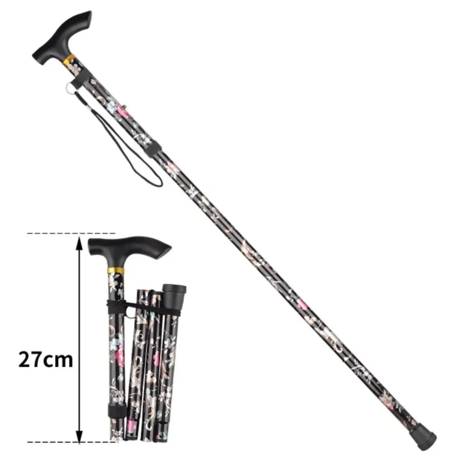 Premium Ultralight Trekking Poles – Adjustable Folding Hiking Walking Sticks, Telescopic Aluminum Poles with EVA Non-Slip Grip and Tungsten Carbide Tips, 2-Piece Set for Camping and Outdoor Adventures