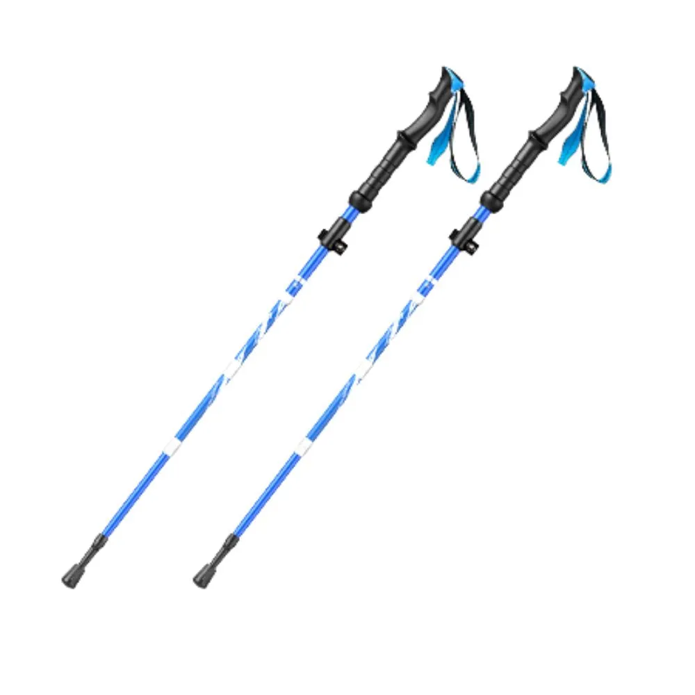 Premium Ultralight Trekking Poles – Adjustable Folding Hiking Walking Sticks, Telescopic Aluminum Poles with EVA Non-Slip Grip and Tungsten Carbide Tips, 2-Piece Set for Camping and Outdoor Adventures