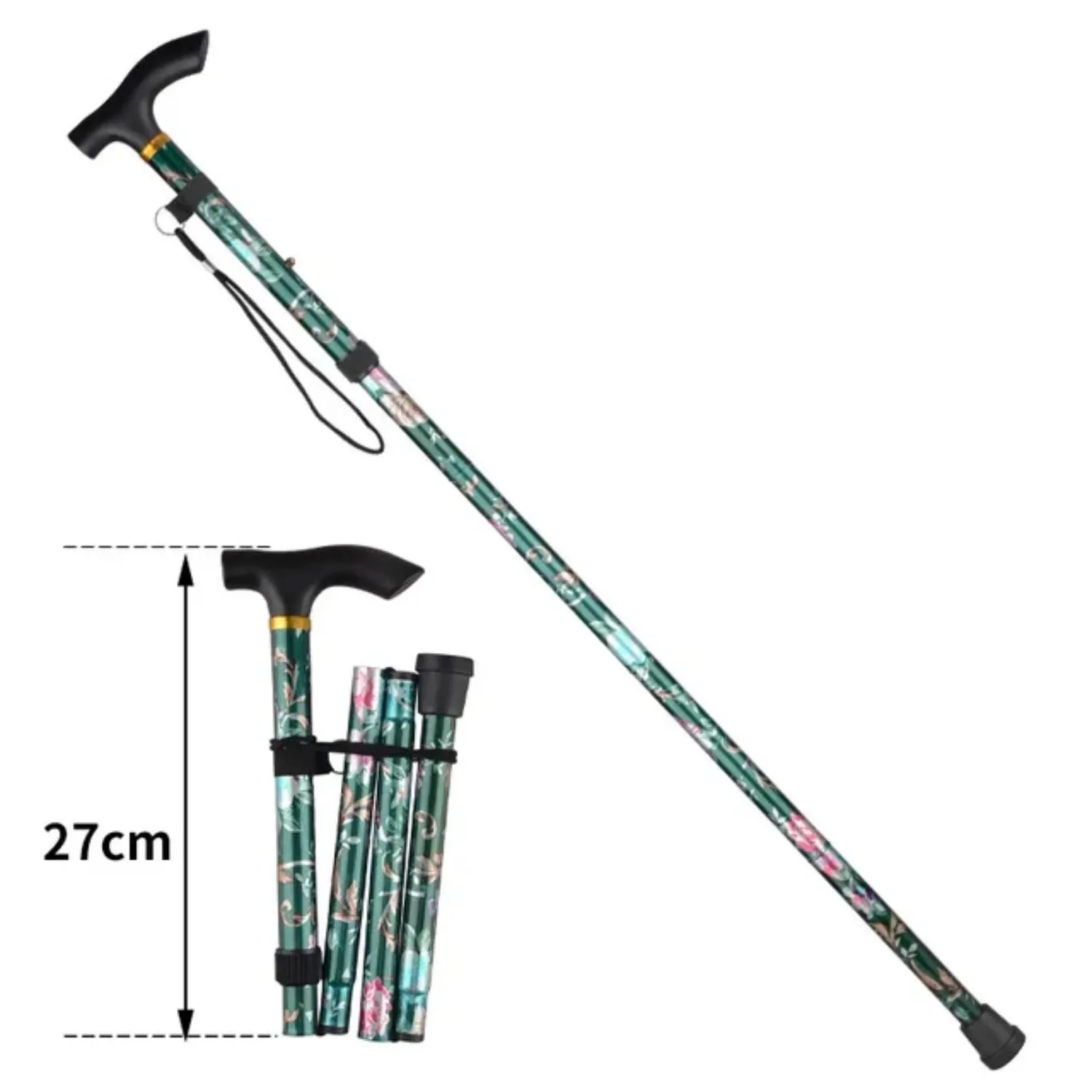 Premium Ultralight Trekking Poles – Adjustable Folding Hiking Walking Sticks, Telescopic Aluminum Poles with EVA Non-Slip Grip and Tungsten Carbide Tips, 2-Piece Set for Camping and Outdoor Adventures