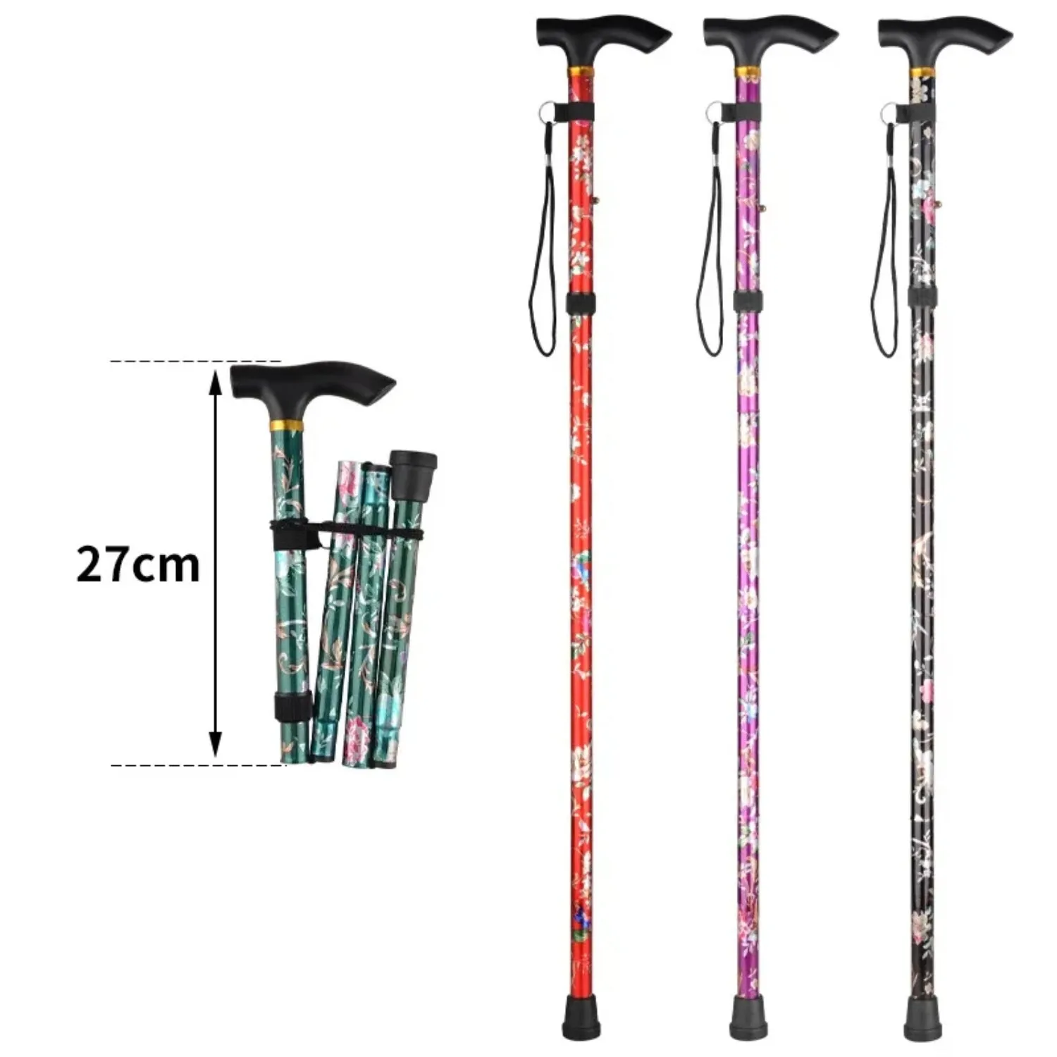 Premium Ultralight Trekking Poles – Adjustable Folding Hiking Walking Sticks, Telescopic Aluminum Poles with EVA Non-Slip Grip and Tungsten Carbide Tips, 2-Piece Set for Camping and Outdoor Adventures