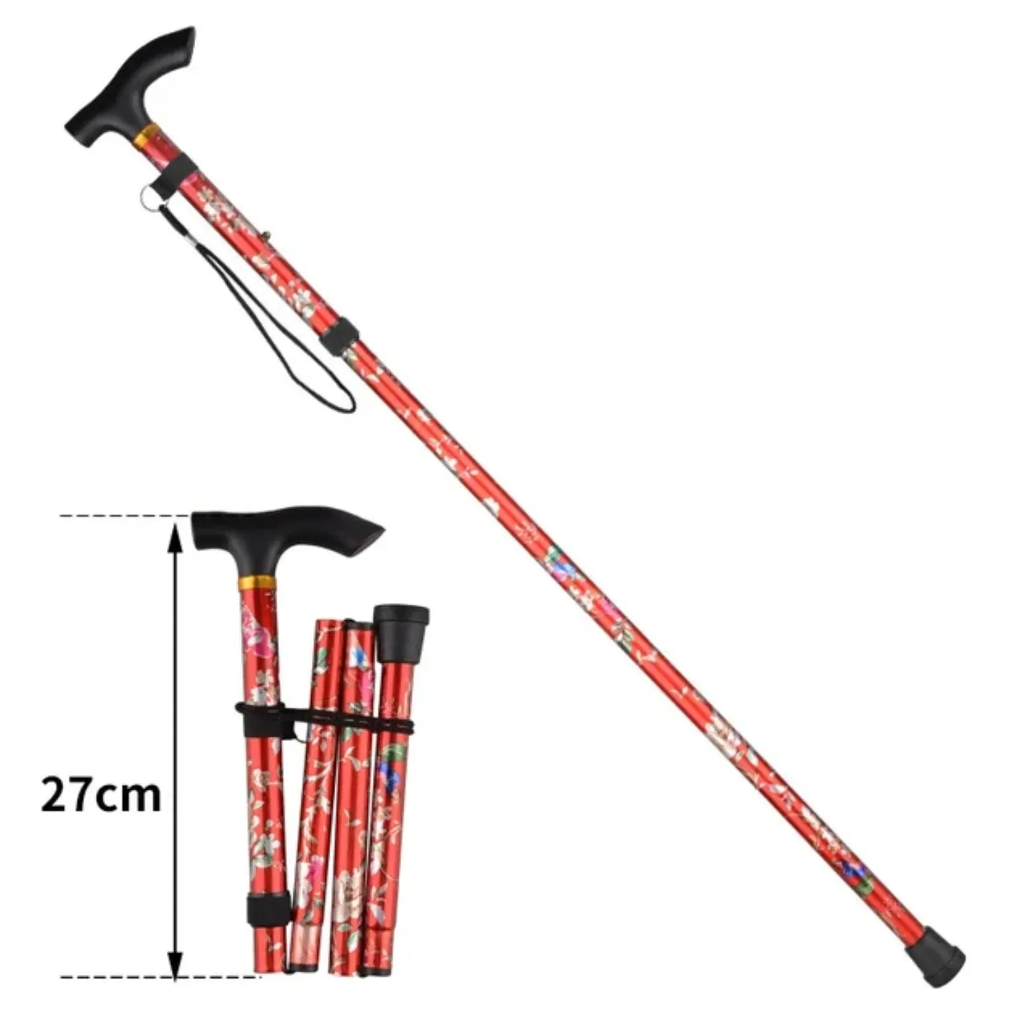 Premium Ultralight Trekking Poles – Adjustable Folding Hiking Walking Sticks, Telescopic Aluminum Poles with EVA Non-Slip Grip and Tungsten Carbide Tips, 2-Piece Set for Camping and Outdoor Adventures