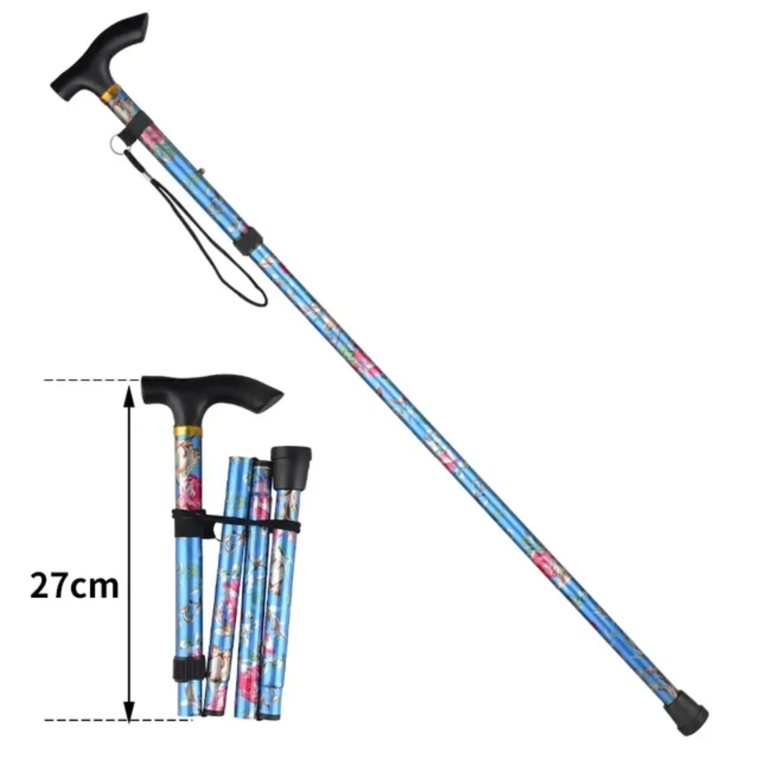 Premium Ultralight Trekking Poles – Adjustable Folding Hiking Walking Sticks, Telescopic Aluminum Poles with EVA Non-Slip Grip and Tungsten Carbide Tips, 2-Piece Set for Camping and Outdoor Adventures