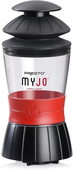 Presto 02835 MyJo® Single Cup Coffee Maker, Black, 1cup