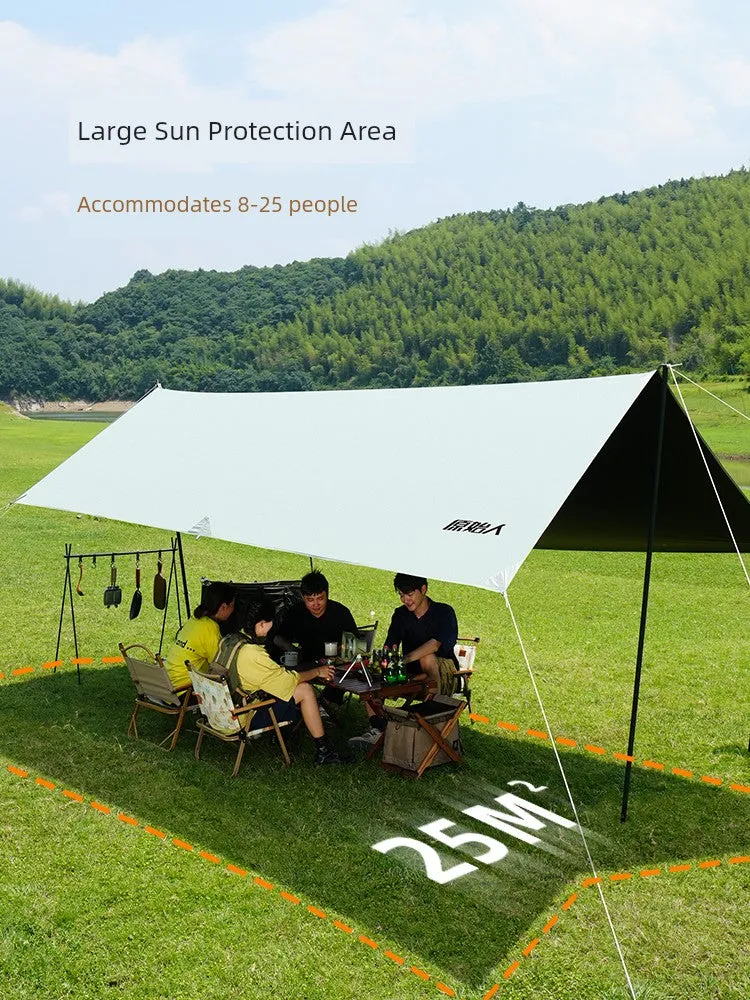 Primitive Man Outdoor Camping Coated Rainproof Canopy Tent