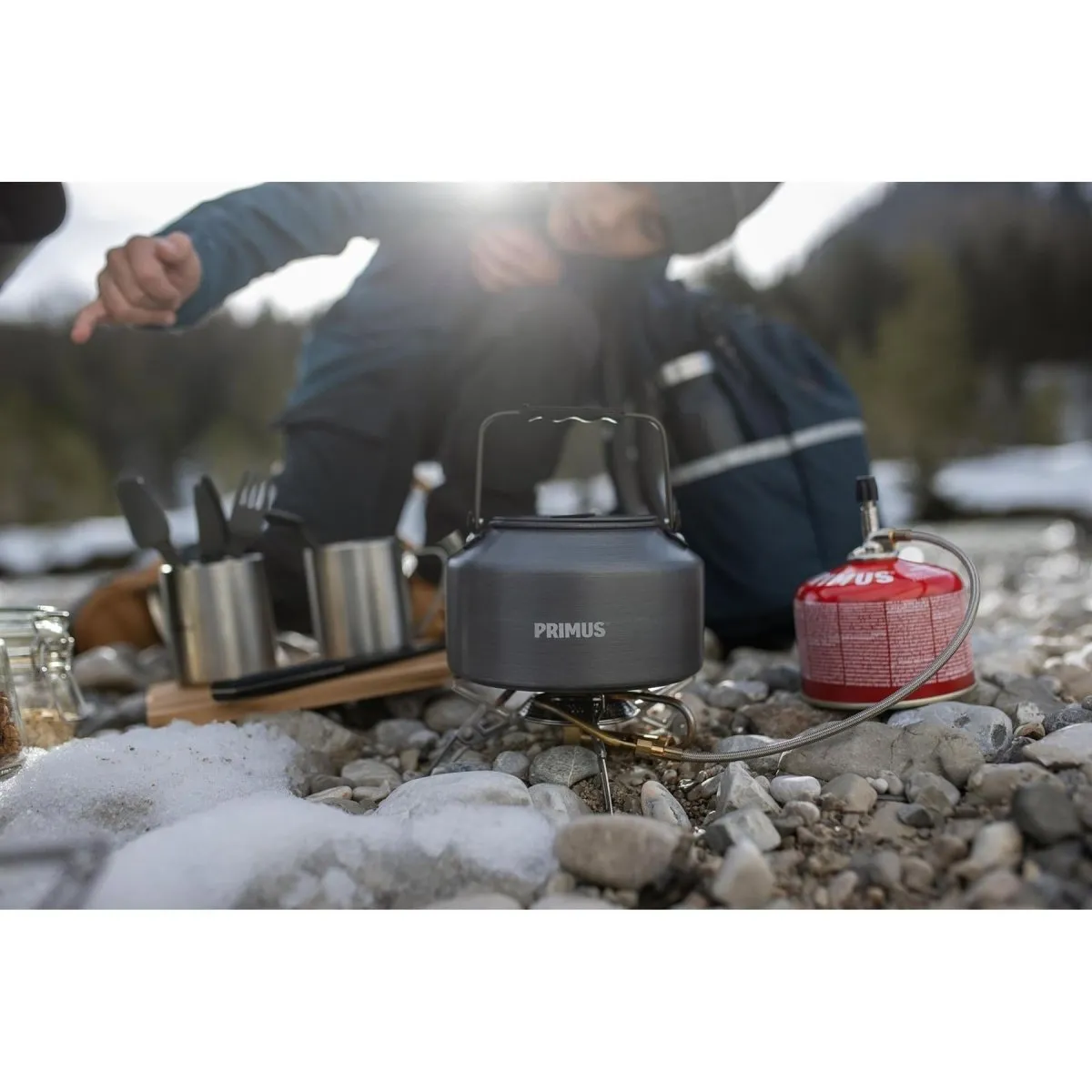 Primus LiTech Kettle 1.5 liter lightweight hard anodized aluminum camping hiking