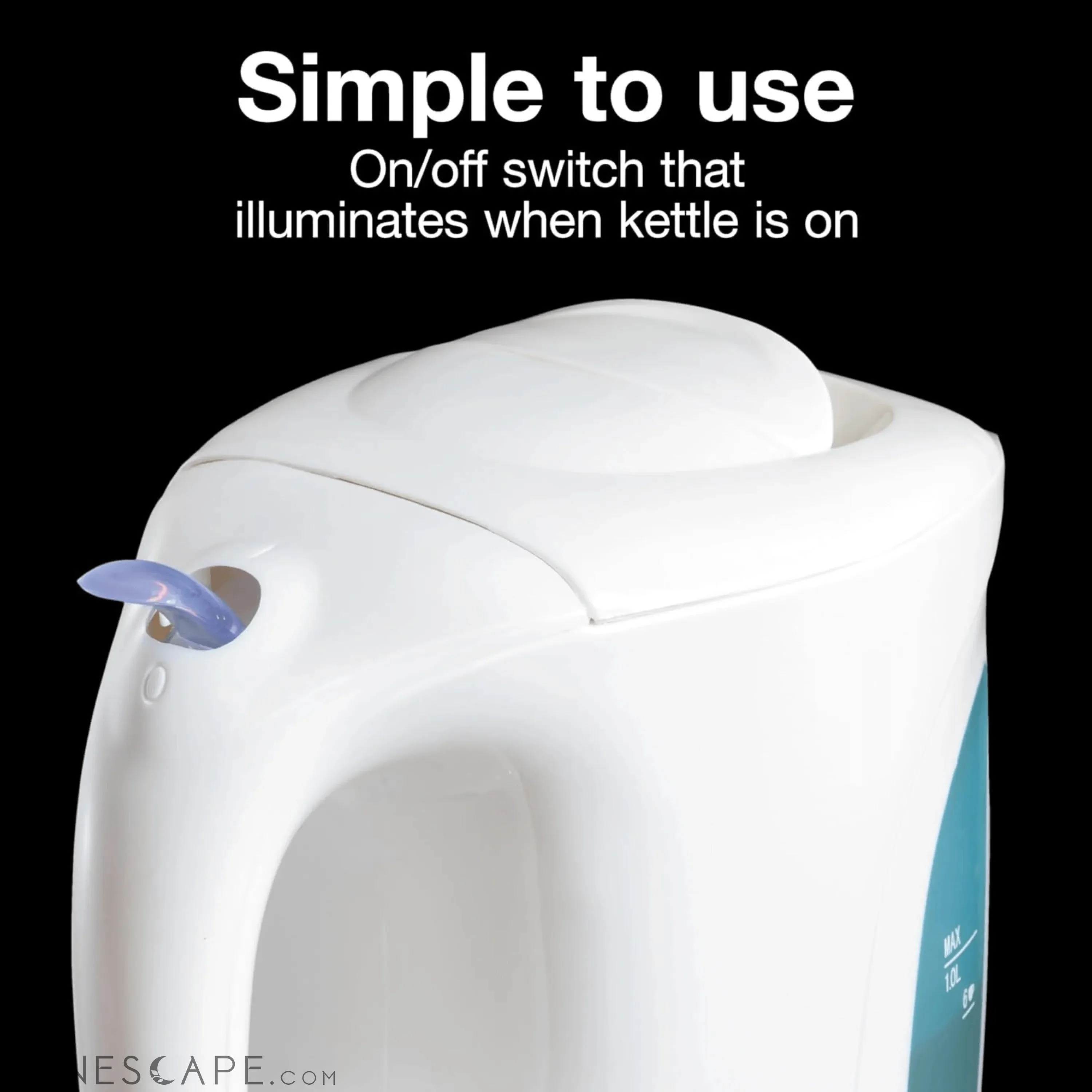 Proctor Silex 1.0 Liter Electric Tea Kettle Water-Boiler and Heater