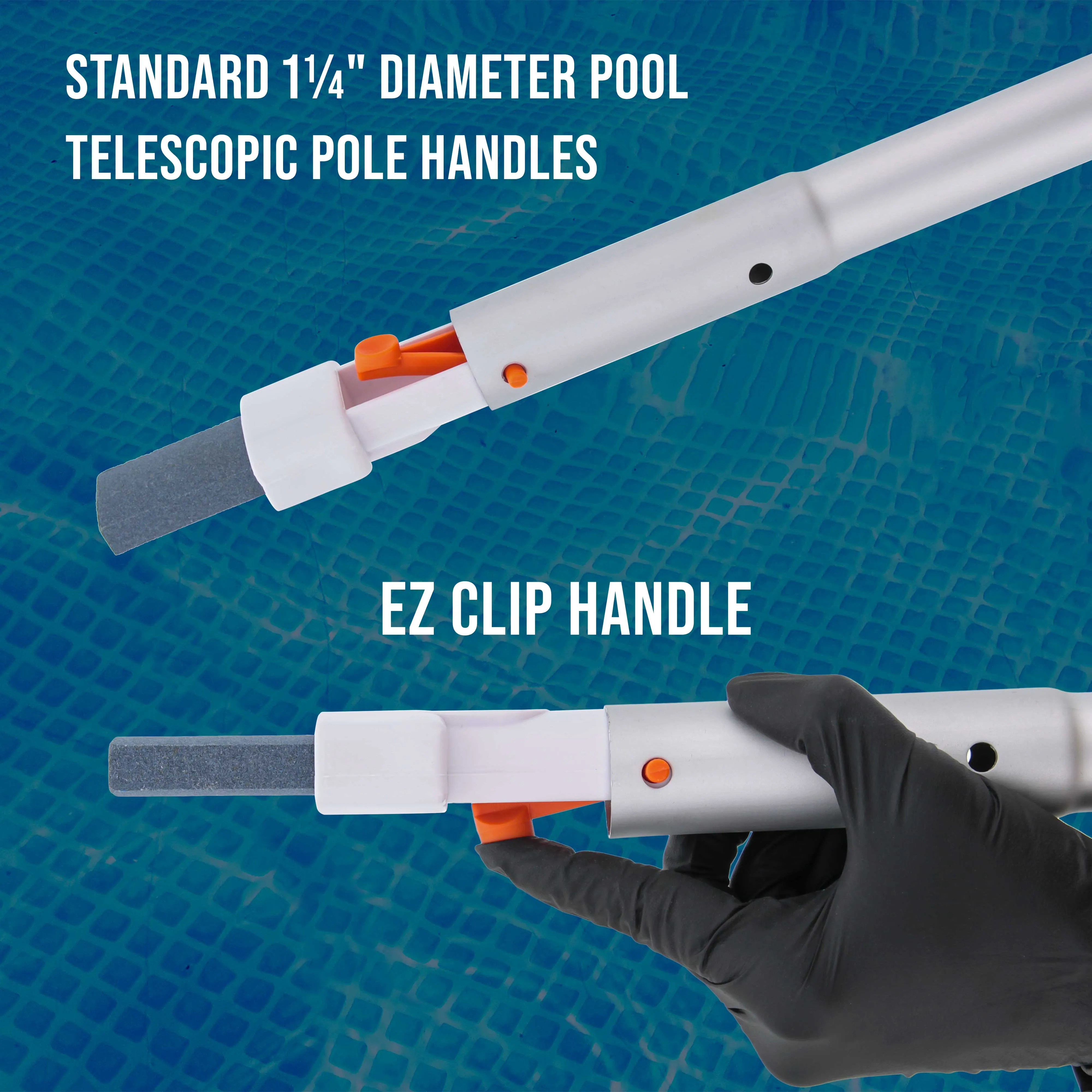 Pumice Stone On EZ-Clip Handle (Pack OF 3-PCS)