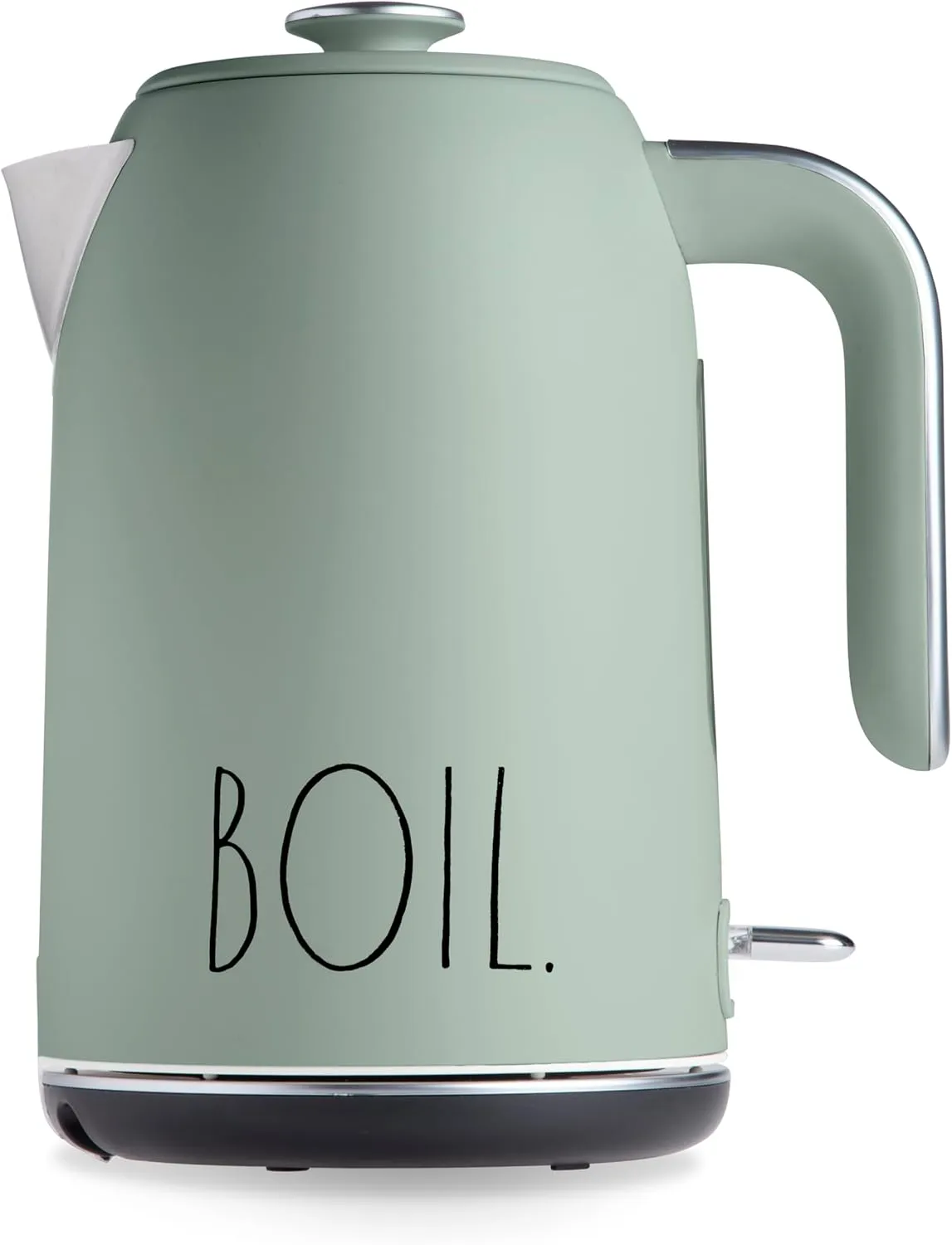 Rae Dunn Electric Water Kettle - Stainless Steel Coffee Maker, 1.7 Liter Tea Kettle, Electric Hot Water Kettle with Automatic Shut Off Boil-Dry Protection, 1500 Watt Boiling Power (Sage)