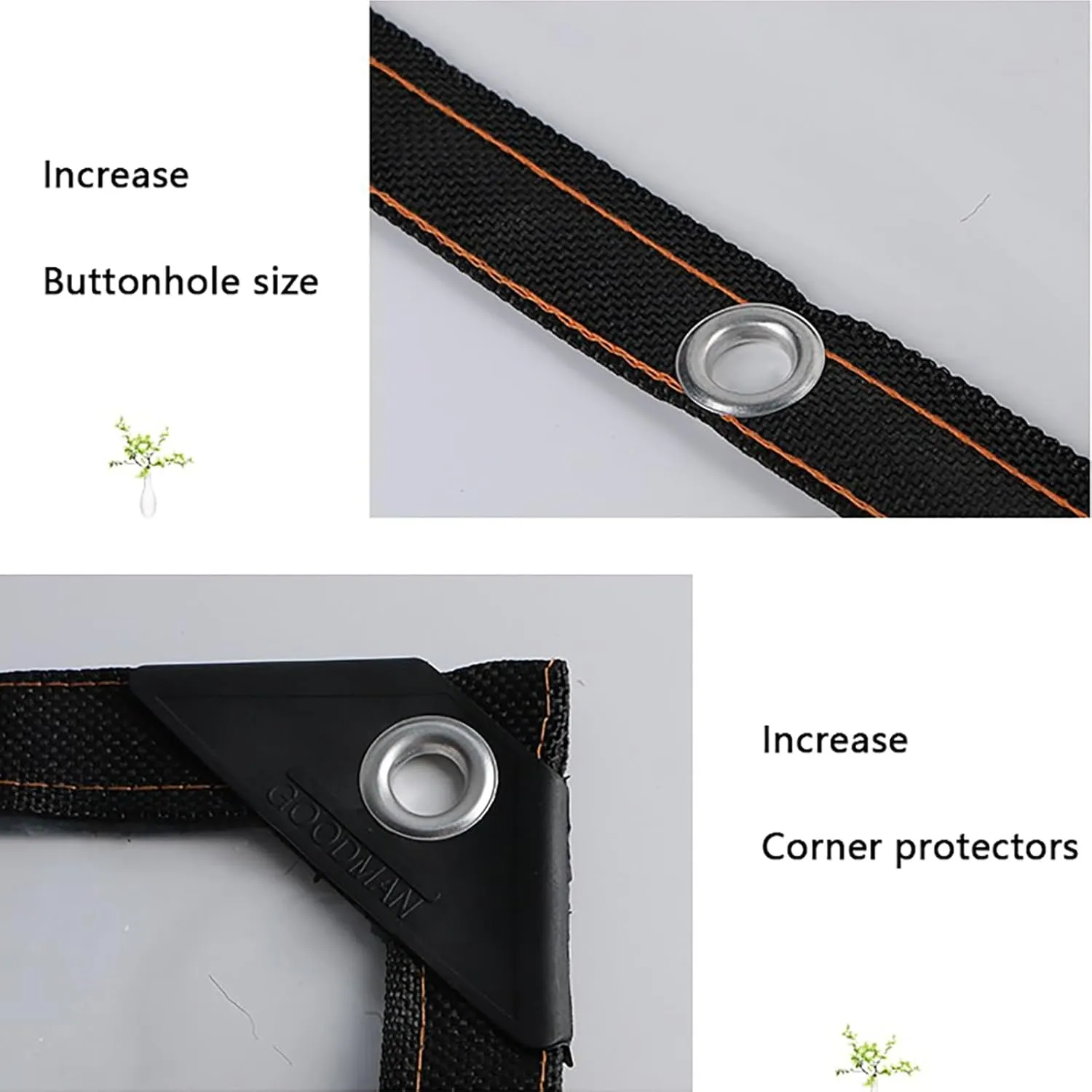 Rainproof, Wind-Proof Transparent Waterproof Tarpaulin,with Grommets Rope,Clear-Waterproof-Tarps-Outdoor,for Patio Enclosure, Camping, Outdoor Tent Cover ﻿(20x26 ft(6x8m))